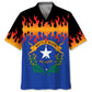 Nevada Heritage Flames Hawaiian Shirt For Tropical Holidays, Outdoor Gatherings, And Everyday Comfort