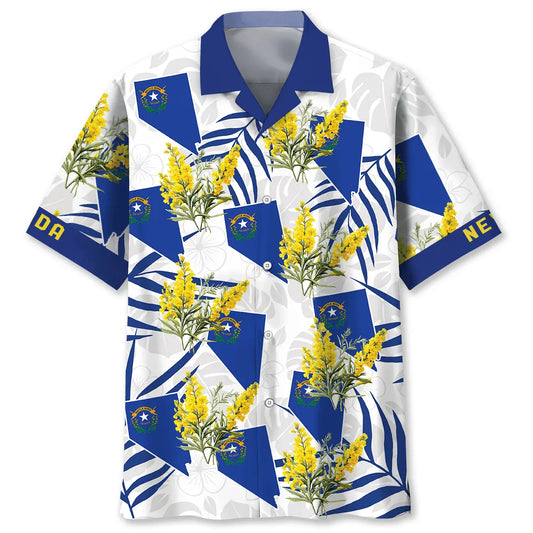 Nevada State Sagebrush Hawaiian Shirt For Resort Holiday And Thoughtful Gifting