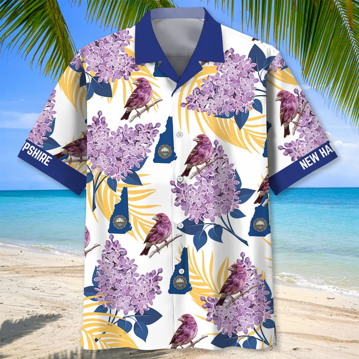 New Hampshire Proud Hawaiian Shirt For Island Getaway And Casual Wear