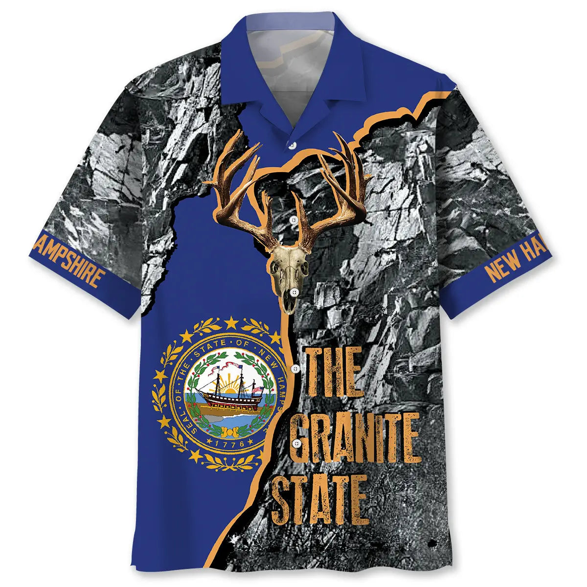 New Hampshire The Granite State Proud Hawaiian Shirt For Island Getaway, Summer Gathering, And Memorable Gifting