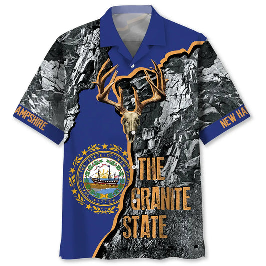 New Hampshire The Granite State Proud Hawaiian Shirt For Island Getaway, Summer Gathering, And Memorable Gifting