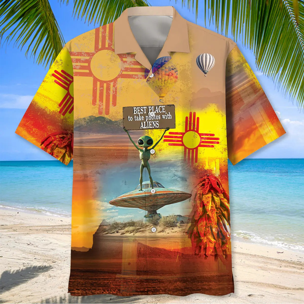 Mexico Photo Aliens Hawaiian Shirt For Island Vacations, Resort Wear, And Relaxed Seasonal Style