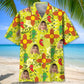 Mexico Dancing Chilies Personalized Photo Hawaiian Shirt For Island Vacations, Resort Wear, And Relaxed Seasonal Style