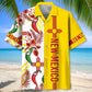 Mexico Dancing Chilies Hawaiian Shirt For Tropical Holidays, Outdoor Gatherings, And Everyday Comfort