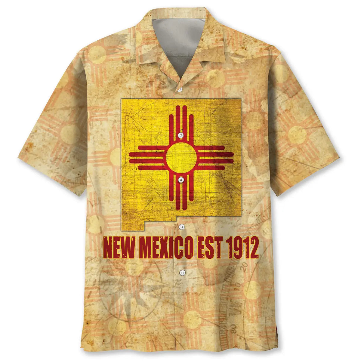 New Mexico EST 1912 Hawaiian Shirt For Beachside Event And Travel Ready Style