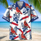 North Carolina Proud Cardinal Bird Hawaiian Shirt For Coastal Adventure And Relaxed Resort Style
