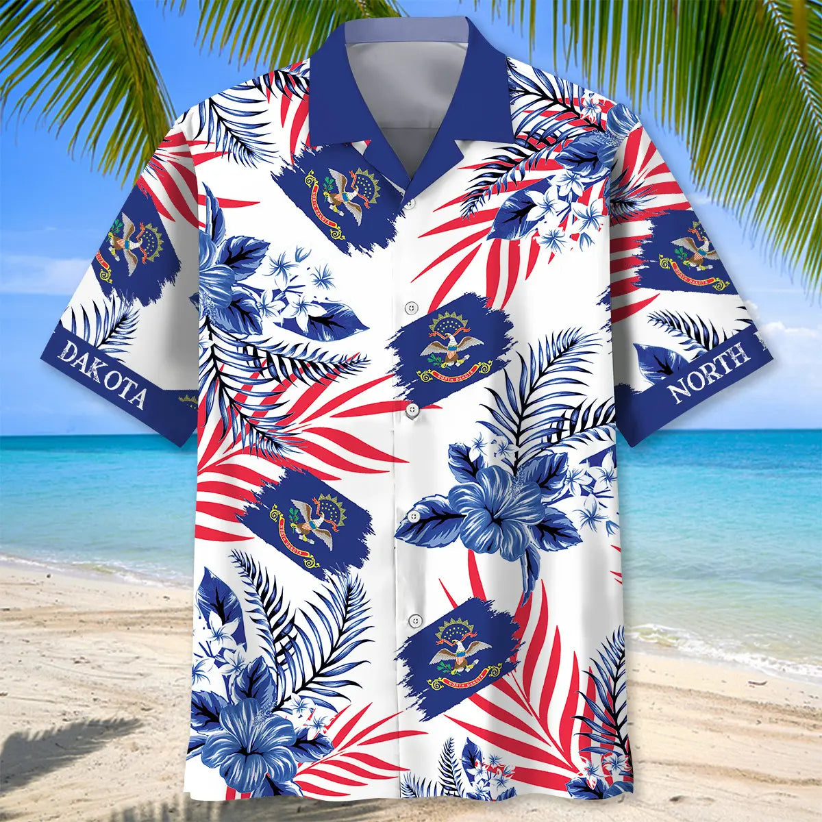 North Dakota Proud Hawaiian Shirt For Warm Weather Outing And Thoughtful Gifting