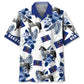 North Dakota Heritage Hawaiian Shirt For Resort Trips, Coastal Parties, And Warm Weather Style