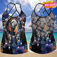 Native Dreamcatcher Hollow Tank Top For Yoga Workouts And Festival Wear