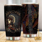 Native Girl And Floral Personalized 20 Oz Tumbler For Coffee Travel And Daily Drinks