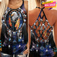 Native Dreamcatcher Hollow Tank Top For Yoga Workouts And Festival Wear