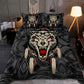 Black And White Native Wolf Bedding Cover For Nature Bedroom Decor
