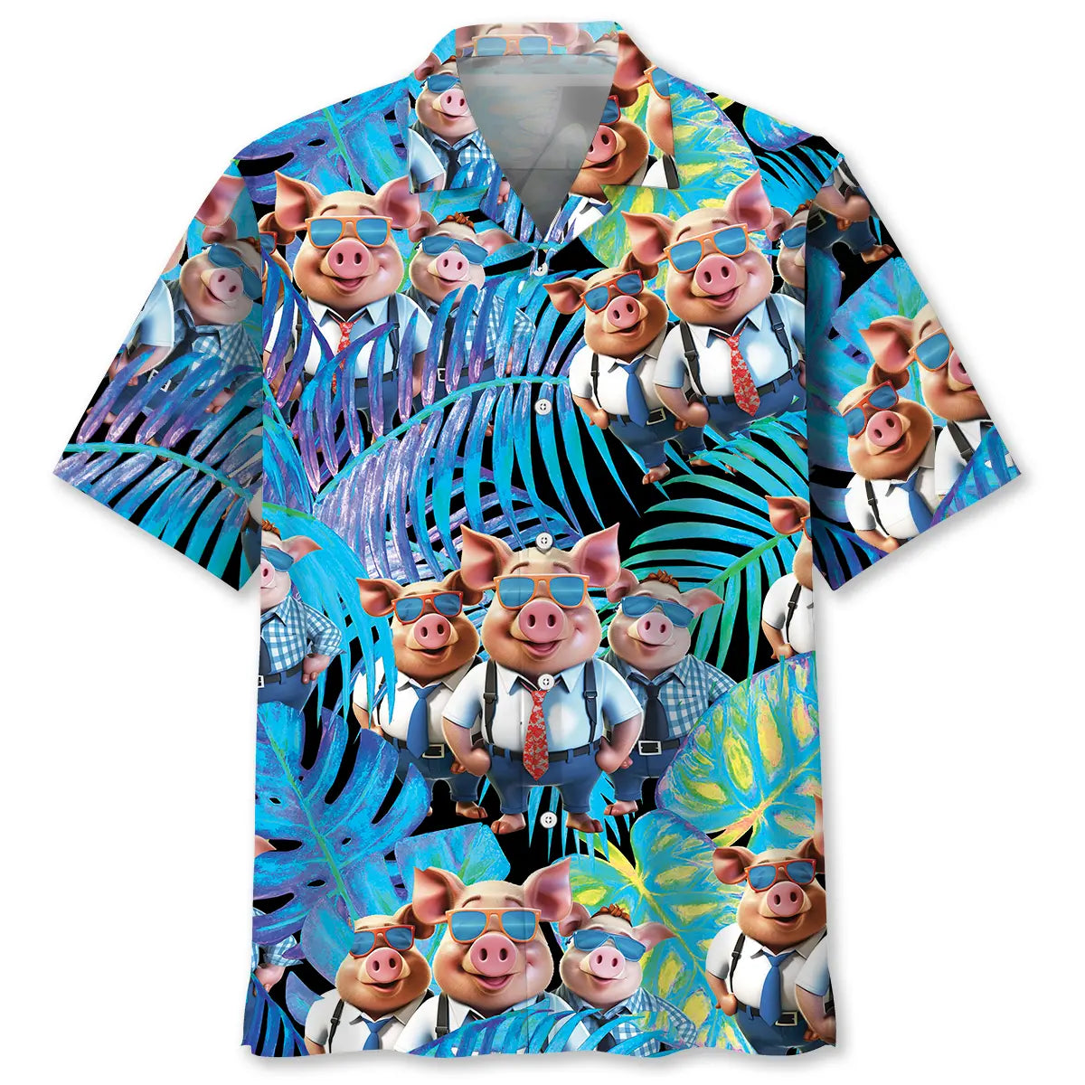 Police Pig Hawaiian Shirt For Resort Trips, Coastal Parties, And Warm Weather Style