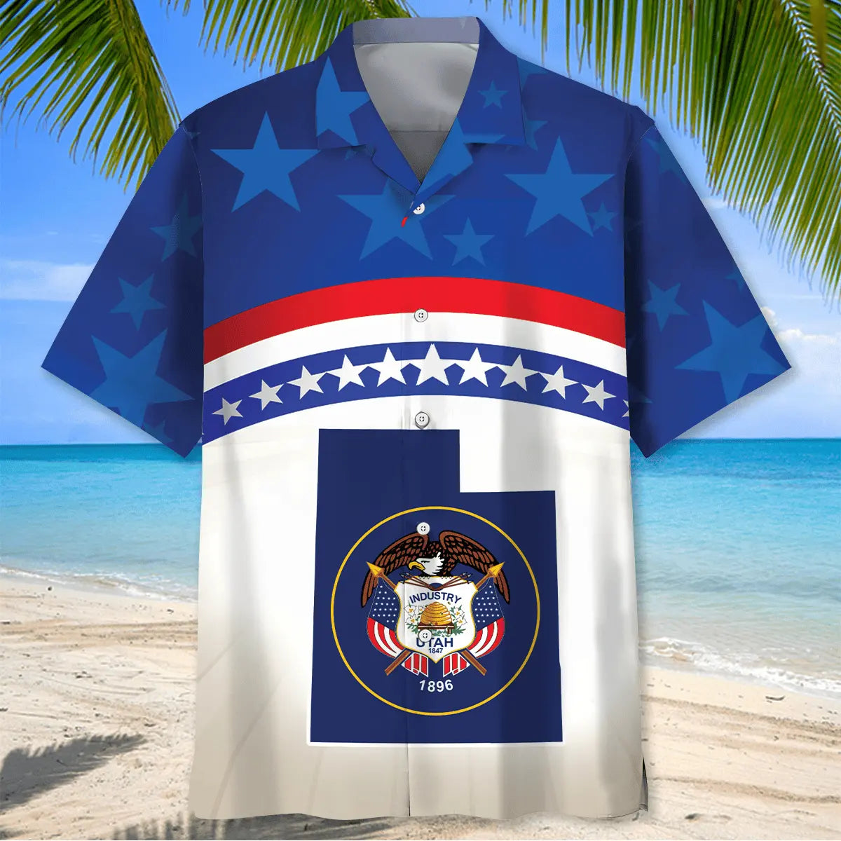 Ohio Heritage Hawaiian Shirt For Resort Trips, Coastal Parties, And Warm Weather Style