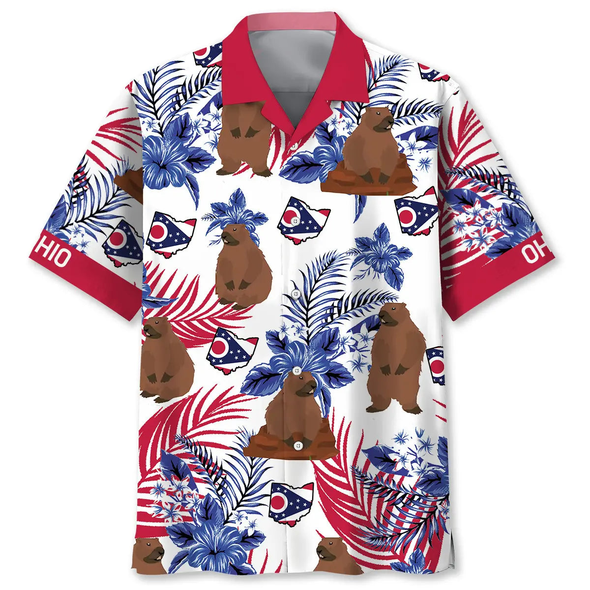Ohio State Proud Hawaiian Shirt For Resort Holiday And Casual Outdoor Style