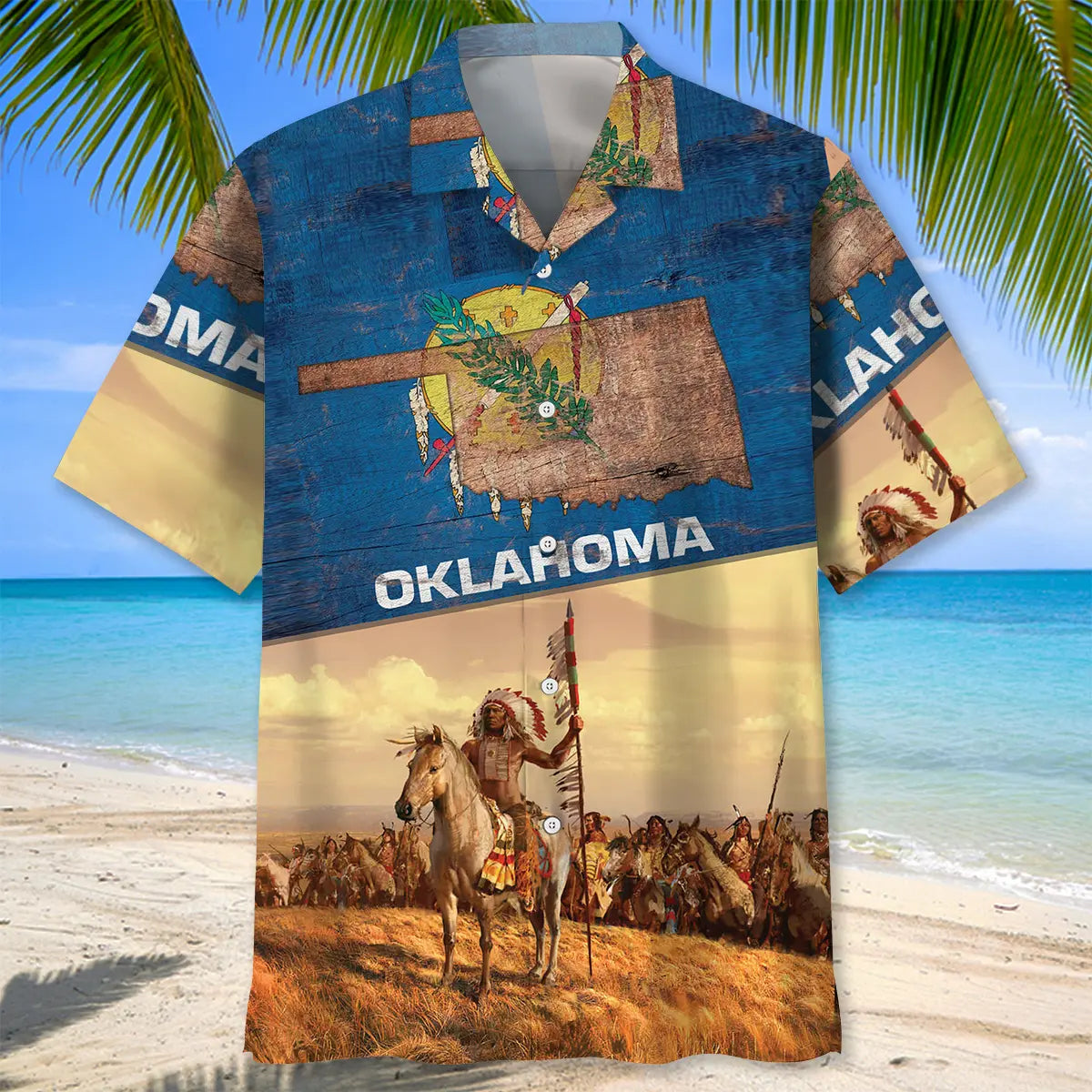 Oklahoma Native Proud Hawaiian Shirt For Resort Holiday And Vacation Style