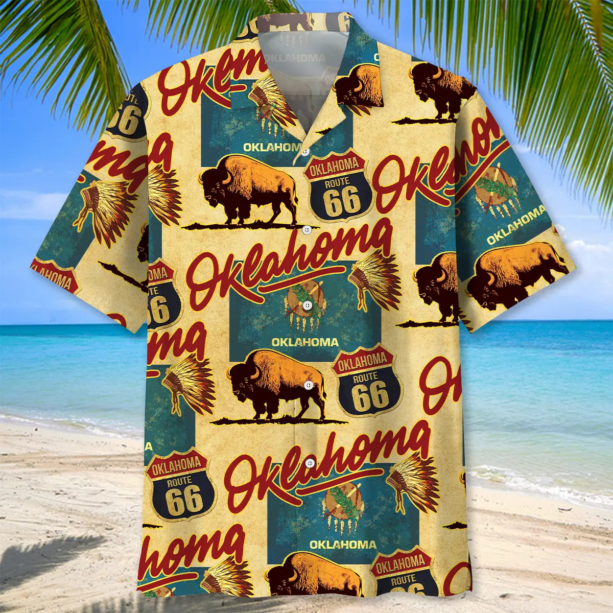 Oklahoma Proud Hawaiian Shirt For Tropical Holiday, Island Getaway, And Thoughtful Gifting
