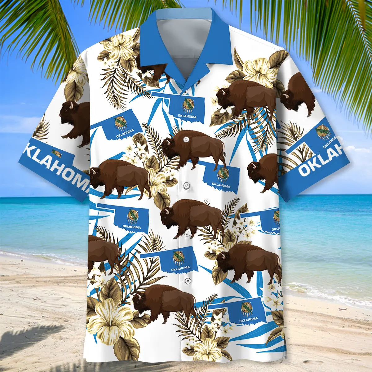 Oklahoma State Proud Hawaiian Shirt For Tropical Holiday, Warm Weather Outing, And Coastal Style