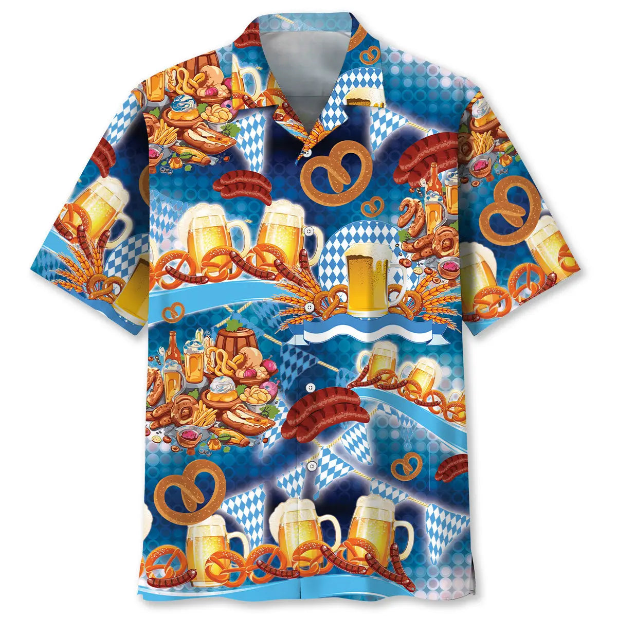 Oktoberfest Celebrations Hawaiian Shirt For Coastal Travel, Casual Events, And Comfortable Summer Wear