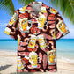 Oktoberfest Drinking Beer Hawaiian Shirt For Summer Vacation, Beach Travel, And Casual Wear