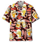 Oktoberfest Drinking Beer Hawaiian Shirt For Summer Vacation, Beach Travel, And Casual Wear