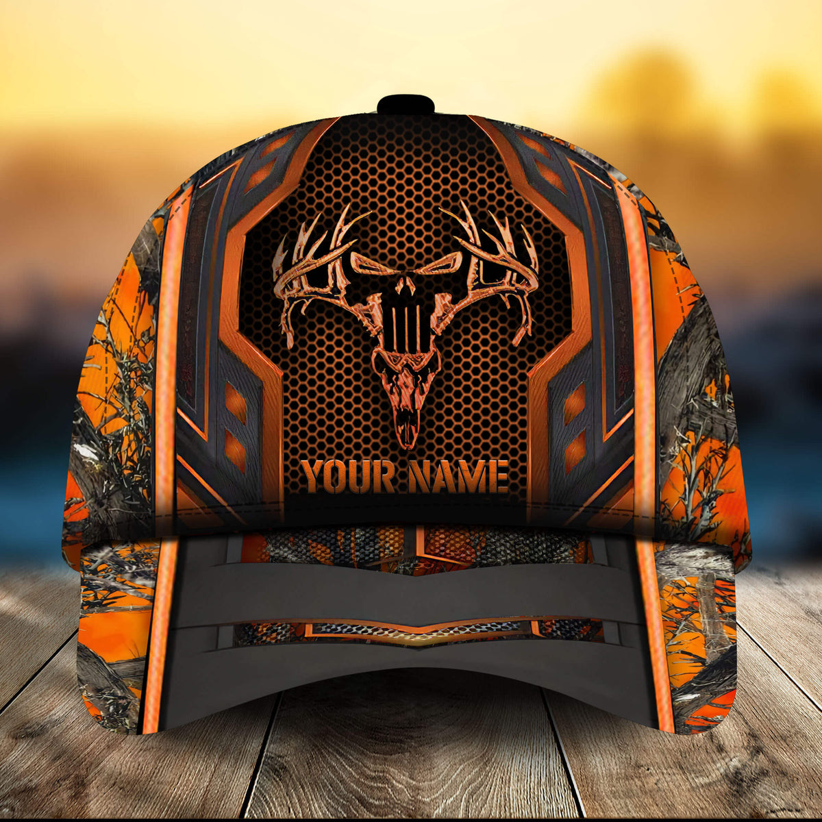 Skull Hunting Personalized Classic Cap For Beach Vacations Outdoor Trips And Everyday Comfort