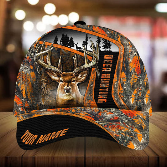 Special Deer Hunting Pattern Personalized Classic Cap For Seasonal Events Outdoor Trips And Everyday Comfort