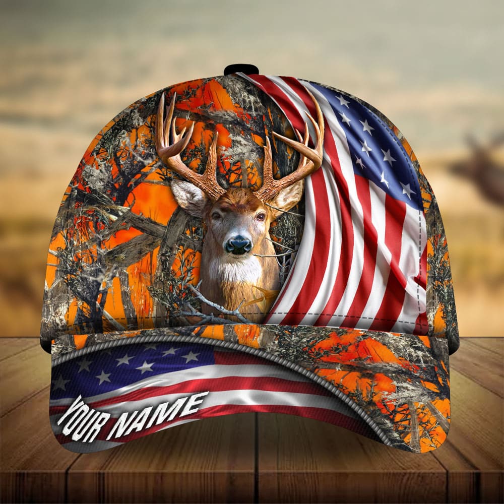 New US Deer Hunting Personalized Classic Cap For Holiday Adventures Parties And Comfortable Styling