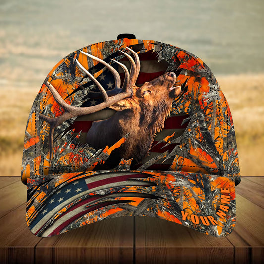 Elk Hunting Multicolor Personalized Classic Cap For Beach Travel Outdoor Events And Relaxed Casual Wear