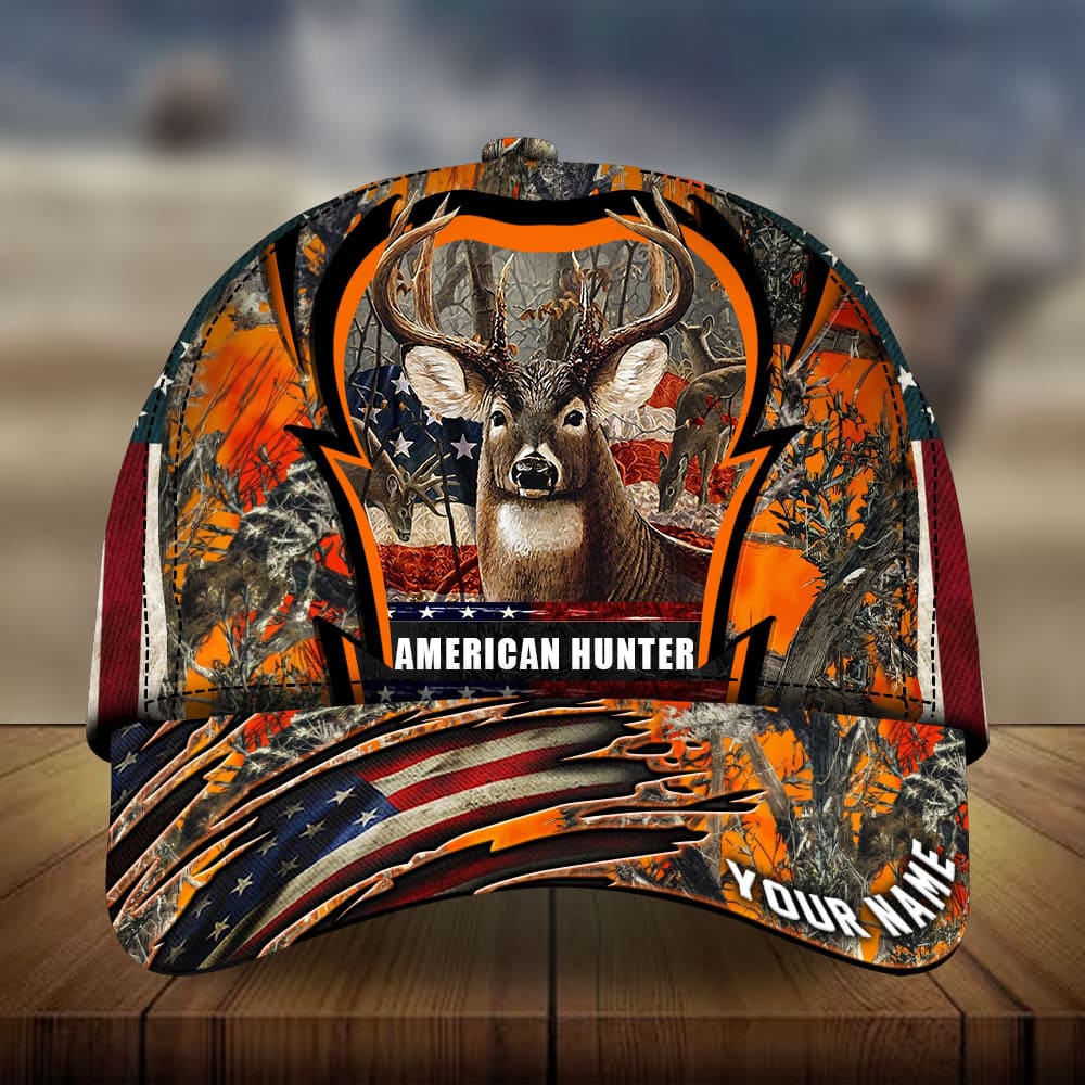 American Hunter Deer Hunting Personalized Classic Cap For Outdoor Travel Festivals And Relaxed Everyday Wear