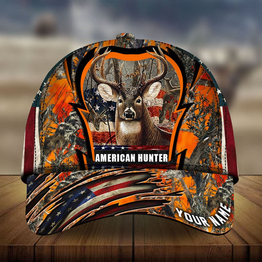 American Hunter Deer Hunting Personalized Classic Cap For Outdoor Travel Festivals And Relaxed Everyday Wear