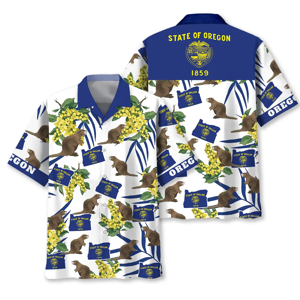 Oregon Proud Hawaiian Shirt For Casual Weekend And Everyday Comfort