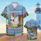 Coastal Island Summer Adventure Crew Pride Aloha Hawaiian Shirt For Summer Vacation, Beach Travel, And Casual Wear