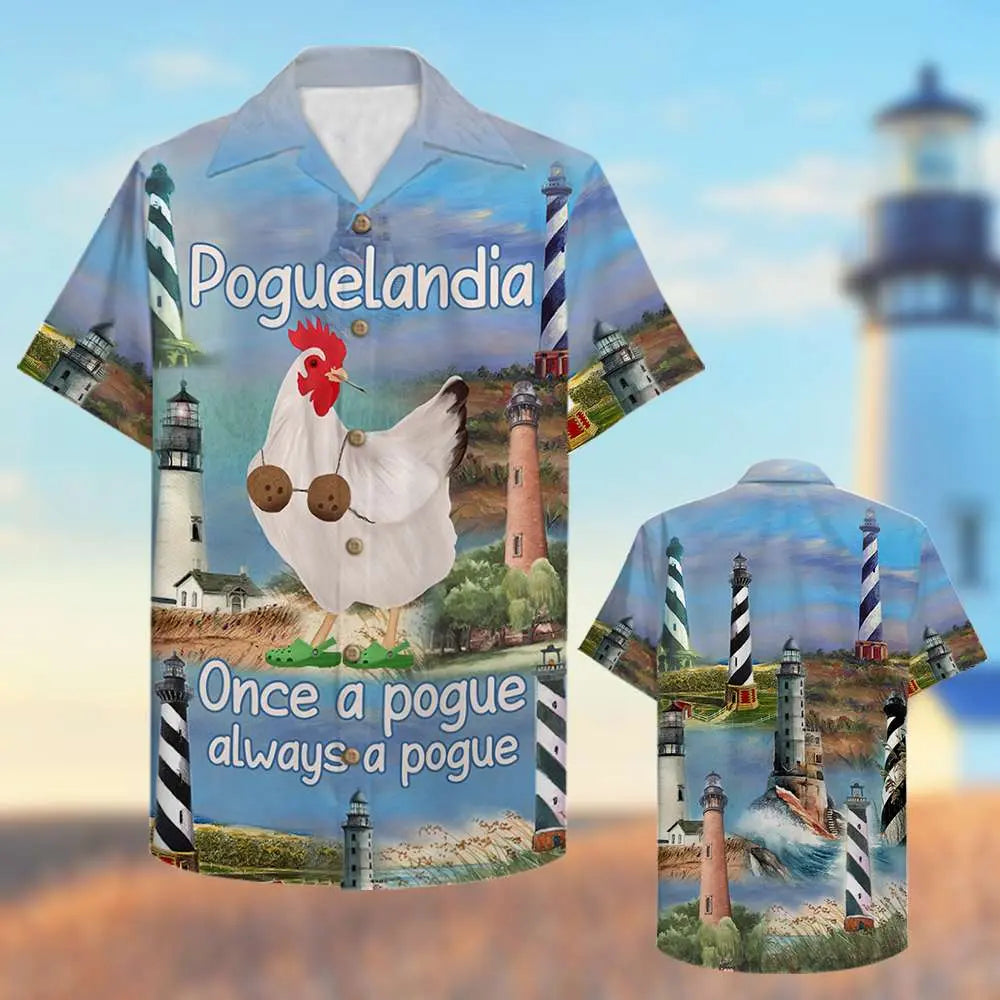 Coastal Island Summer Adventure Crew Pride Aloha Hawaiian Shirt For Summer Vacation, Beach Travel, And Casual Wear