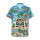 Coastal Island Summer Adventure Aloha Hawaiian Shirt For Beach Days, Coastal Adventures, And Thoughtful Gift Giving