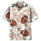 Palm Tree Football Hawaiian Shirt For Beach Days, Summer Outings, And Thoughtful Gift Giving