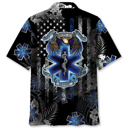 Paramedic Service Hawaiian Shirt For Island Vacations, Resort Wear, And Relaxed Seasonal Style