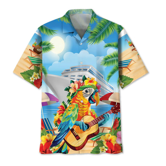Island Parrot Cruise Aloha Hawaiian Shirt For Nature Fans, Resort Trips, And Comfortable Warm Weather Wear