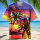 Parrot Sunset Beach Hawaiian Shirt For Coastal Getaways, Outdoor Gatherings, And Thoughtful Gift Giving