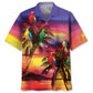 Parrot Sunset Beach Hawaiian Shirt For Coastal Getaways, Outdoor Gatherings, And Thoughtful Gift Giving