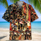 Patriotic Dirt Bike Racing Hawaiian Shirt For Island Vacations, Resort Wear, And Relaxed Seasonal Style