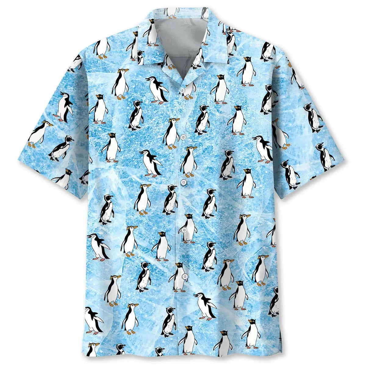 Penguins Ice Hawaiian Shirt For Coastal Travel, Casual Events, And Comfortable Summer Wear