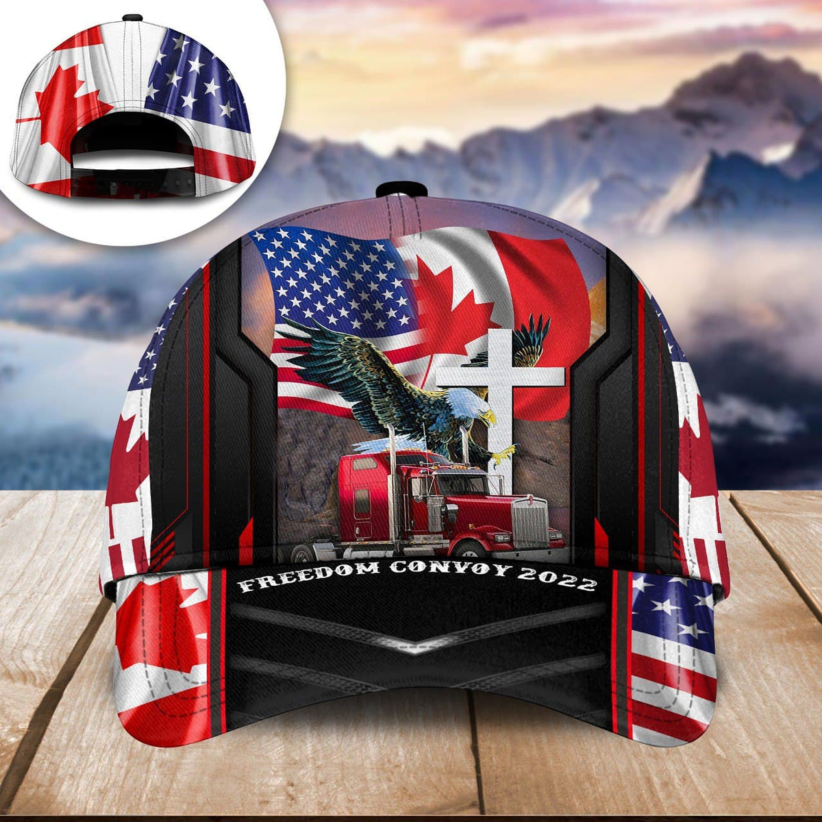 Truck Eagle Canadian Freedom Classic Cap For Comfortable Casual Wear Holidays And Outdoor Trips