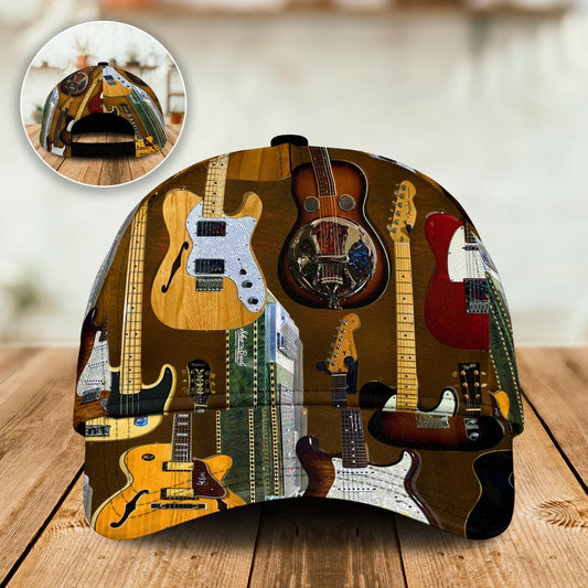 Guitar Basic Vintage Classic Cap For Casual Styling Holiday Travel And Weekend Adventures