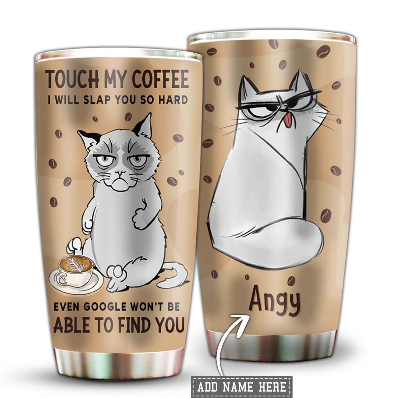 Cat Need Coffee Personalized 20 Oz Tumbler For Coffee Travel And Daily Drinks