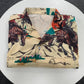 Cowboy Desert Hawaiian Shirt Pattern Detail For Vacation Travel And Daily Wear
