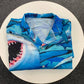 Shark Awesome Ocean Hawaiian Shirt Pattern Detail For Vacation Travel And Daily Wear