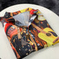 Guitar Music Hawaiian Shirt Pattern View For Relaxed Warm Weather Outfits