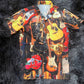 Guitar Music Hawaiian Shirt Artwork Detail For Resort Trips And Outdoor Activities