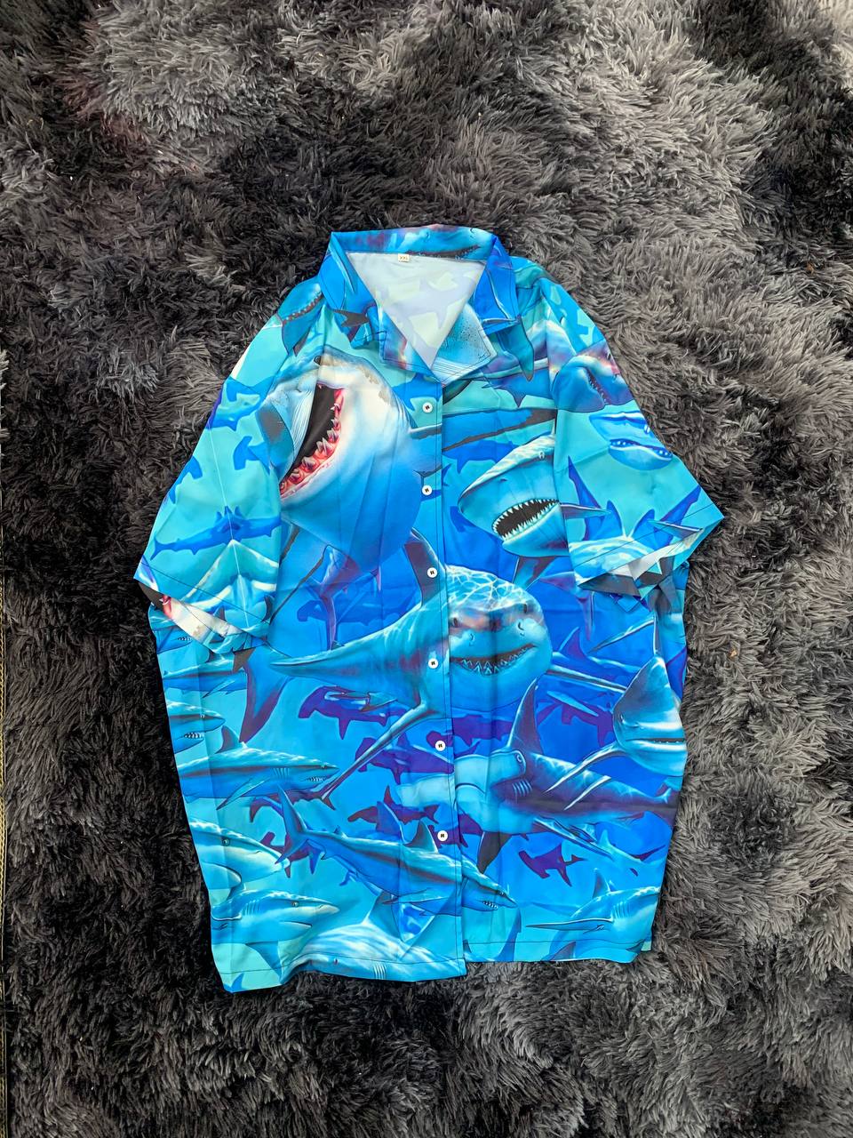 Shark Awesome Ocean Hawaiian Shirt Artwork View For Coastal Escapes And Resort Style